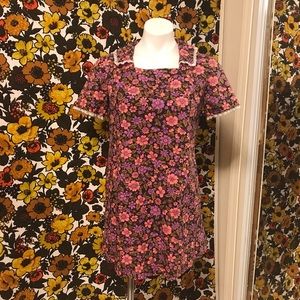 Handmade 60s Floral Mini Dress
